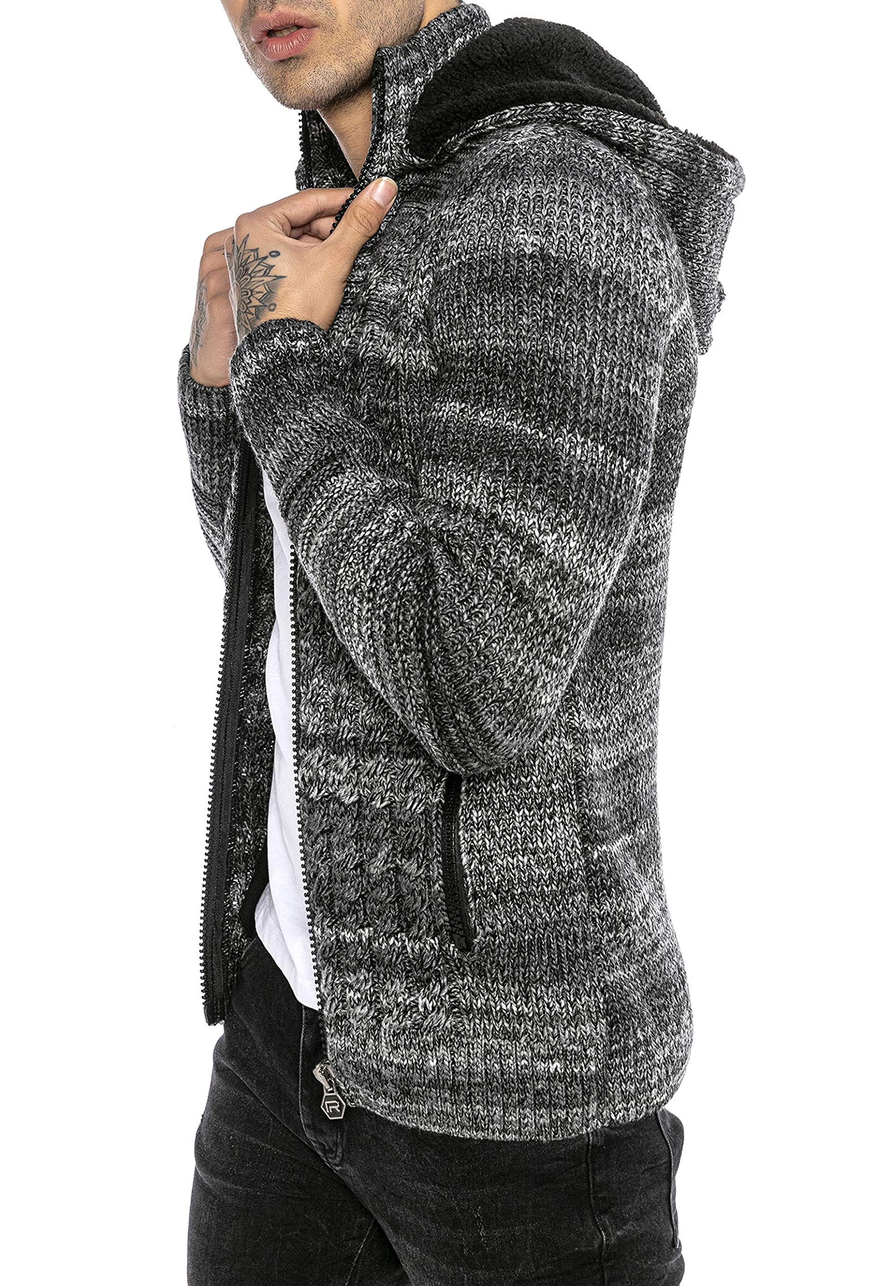 redbridge-cardigan-strickjacke-herren-mit-kapuze-rei-verschluss image 5