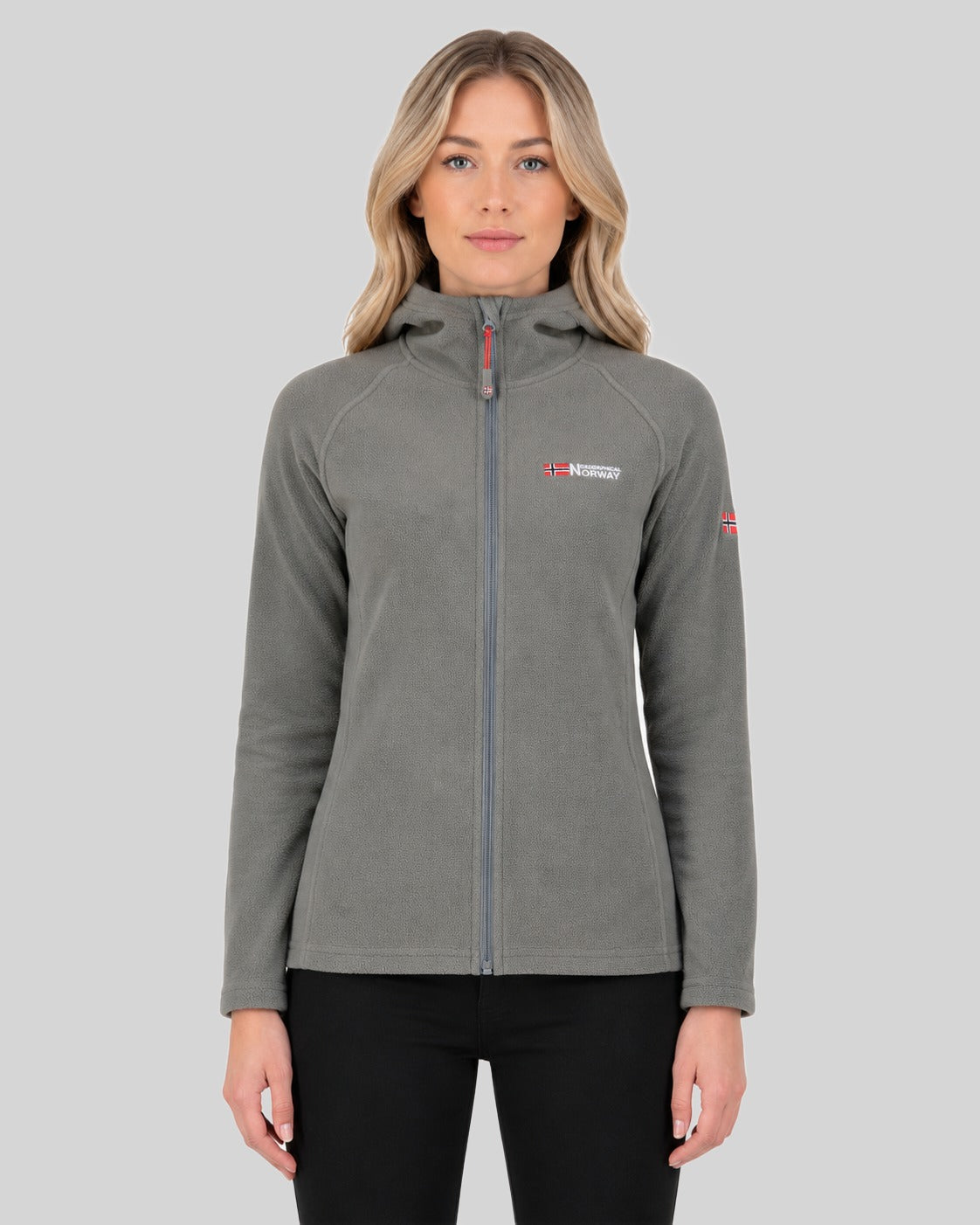 geographical-norway-tugood-fleecejacke-damen-hellgrau-leicht image 6