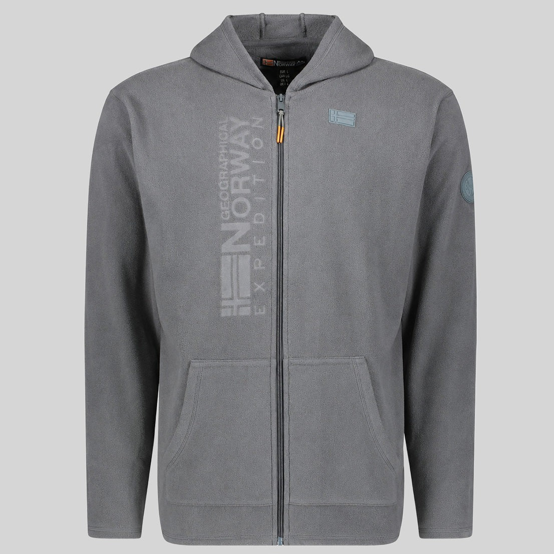 geographical-norway-ulton-fz-herren-fleecejacke-schwarz-kapuze image 3