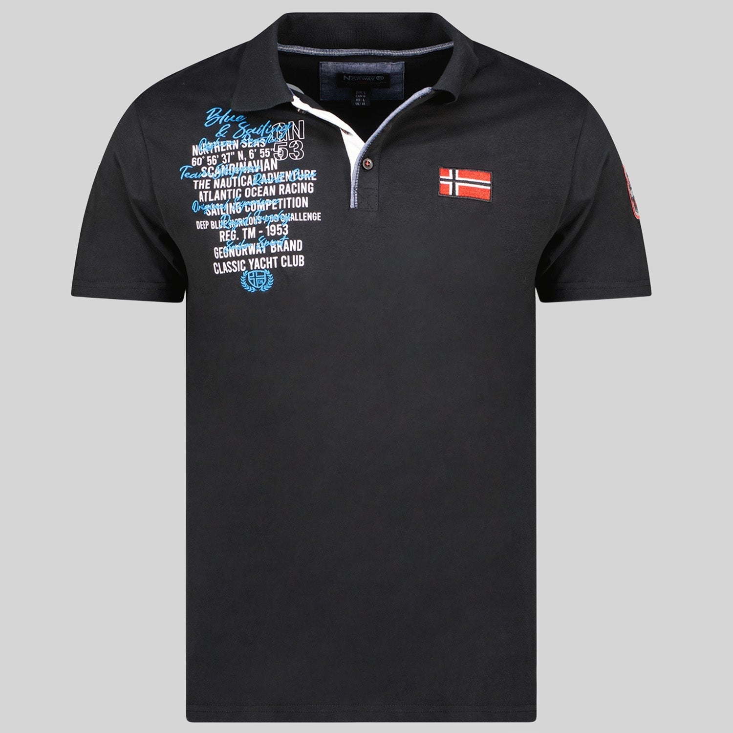 geographical-norway-kancre-herren-polohemd-schwarz-baumwolle image 5