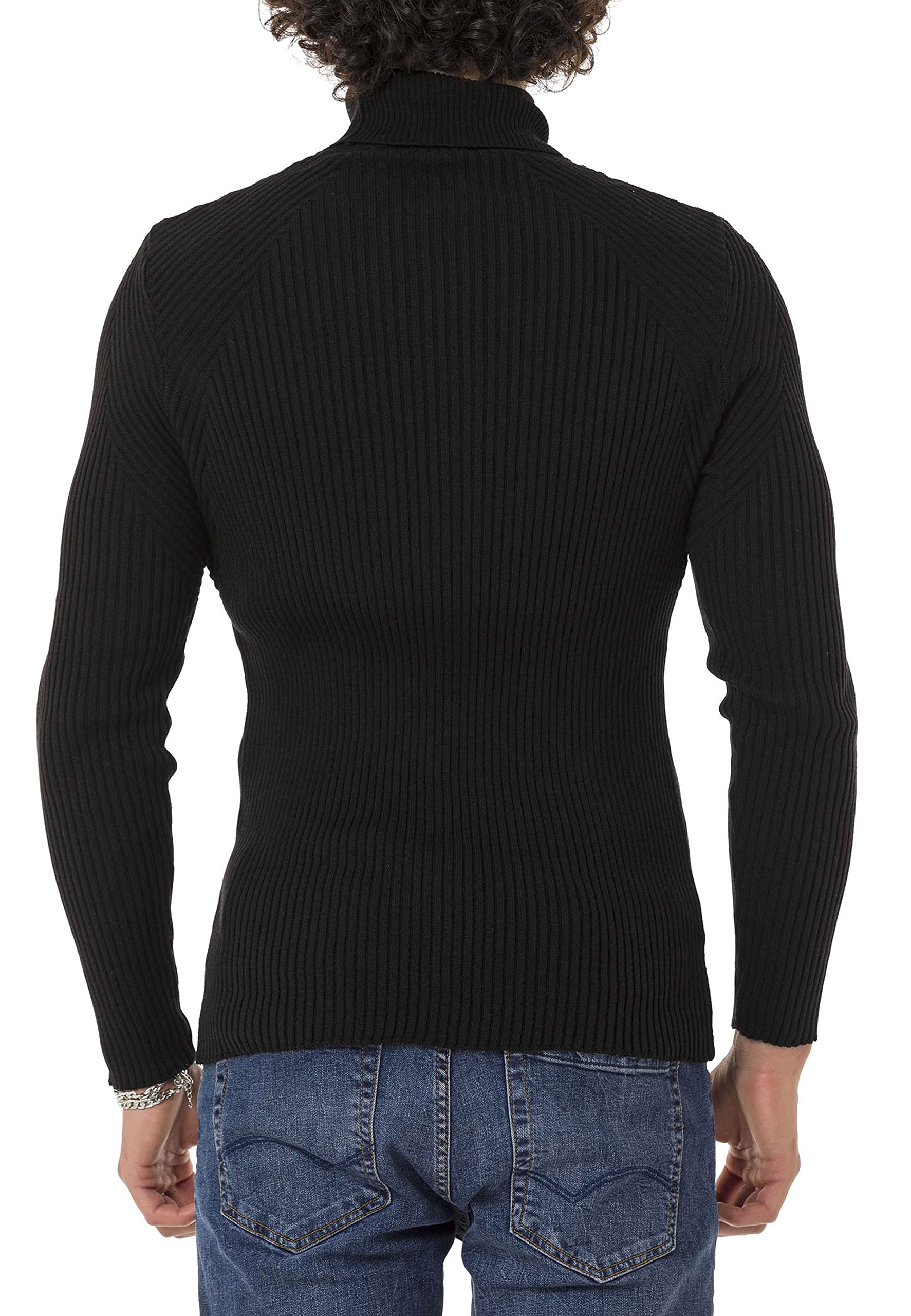 redbridge-rollkragenpullover-herren-strick-schwarz image 6