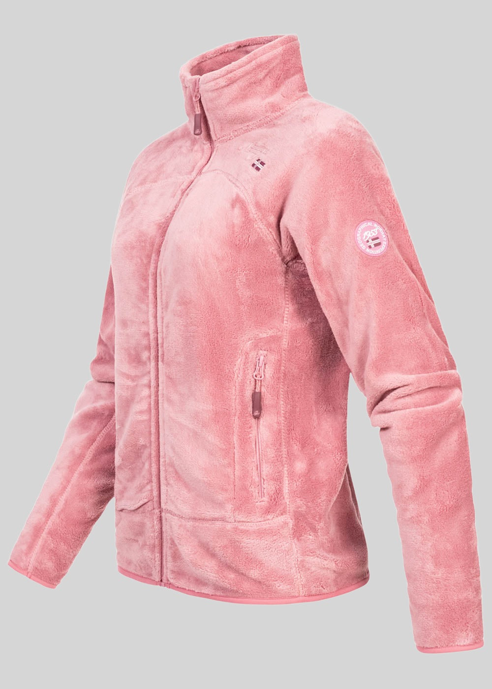 geographical-norway-upaline-fleecejacke-damen-schwarz-rei-verschluss image 5