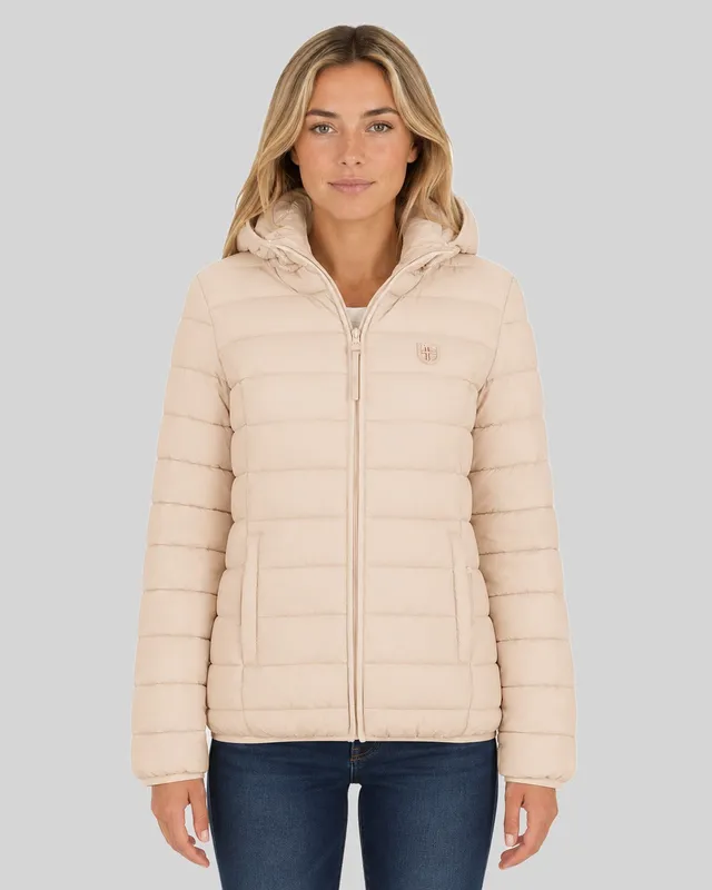 geographical-norway-atikotal-hood-damen-steppjacke-beige image 1