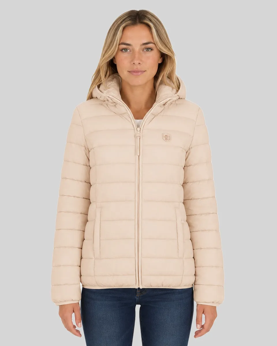 geographical-norway-atikotal-hood-damen-steppjacke-beige image 1