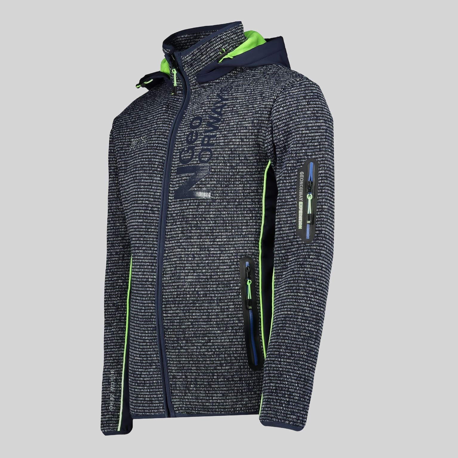 geographical-norway-tcharly-fleecejacke-herren-schwarz-mit-kapuze image 3