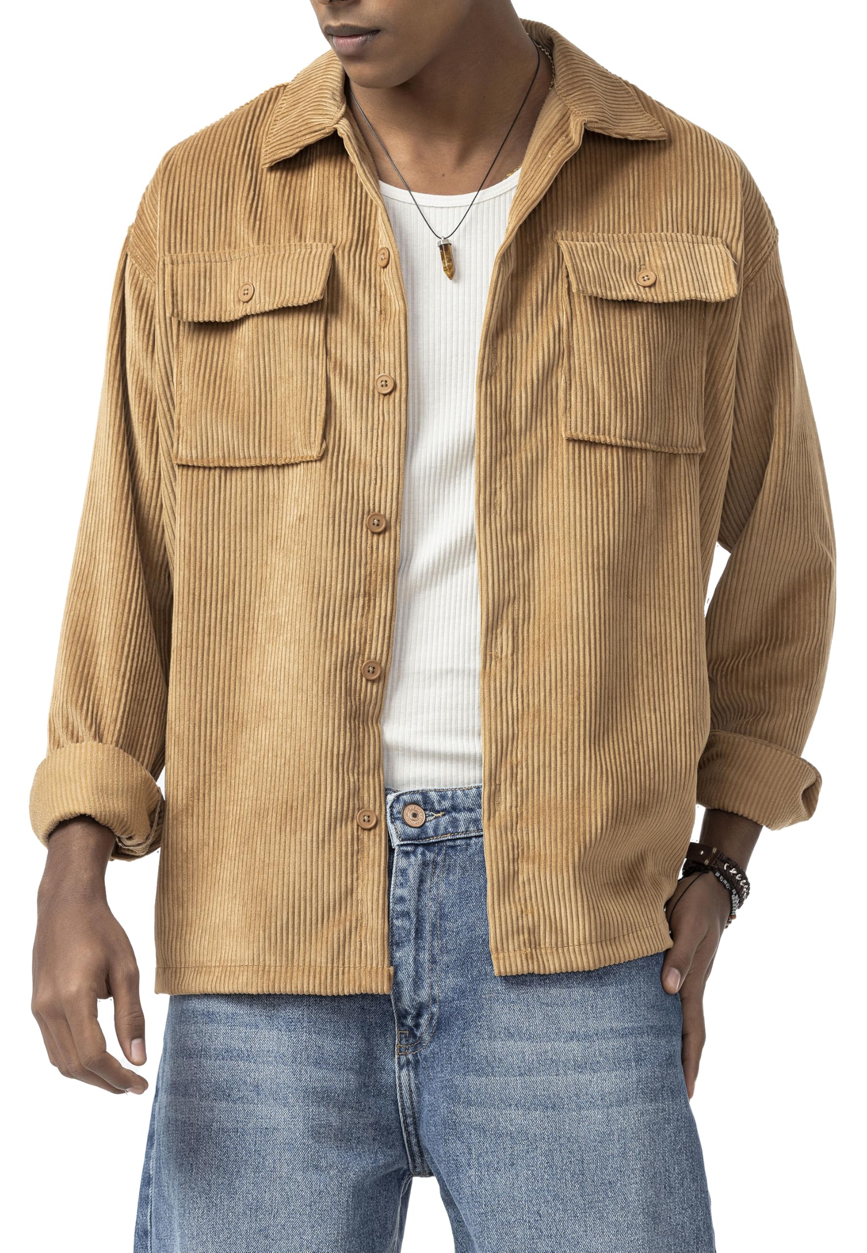 redbridge-tarz-cordhemd-overshirt-braun-mit-brusttaschen image 6