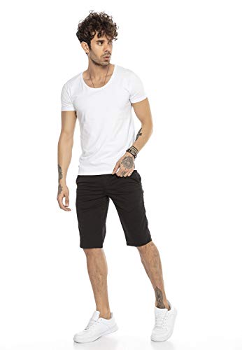 redbridge-shorts-chino-shorts-herren-schwarz-w29-baumwolle image 8
