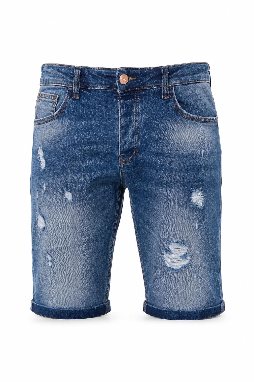 redbridge-shorts-herren-jeansshorts-hellblau-distressed-regular-fit image 6