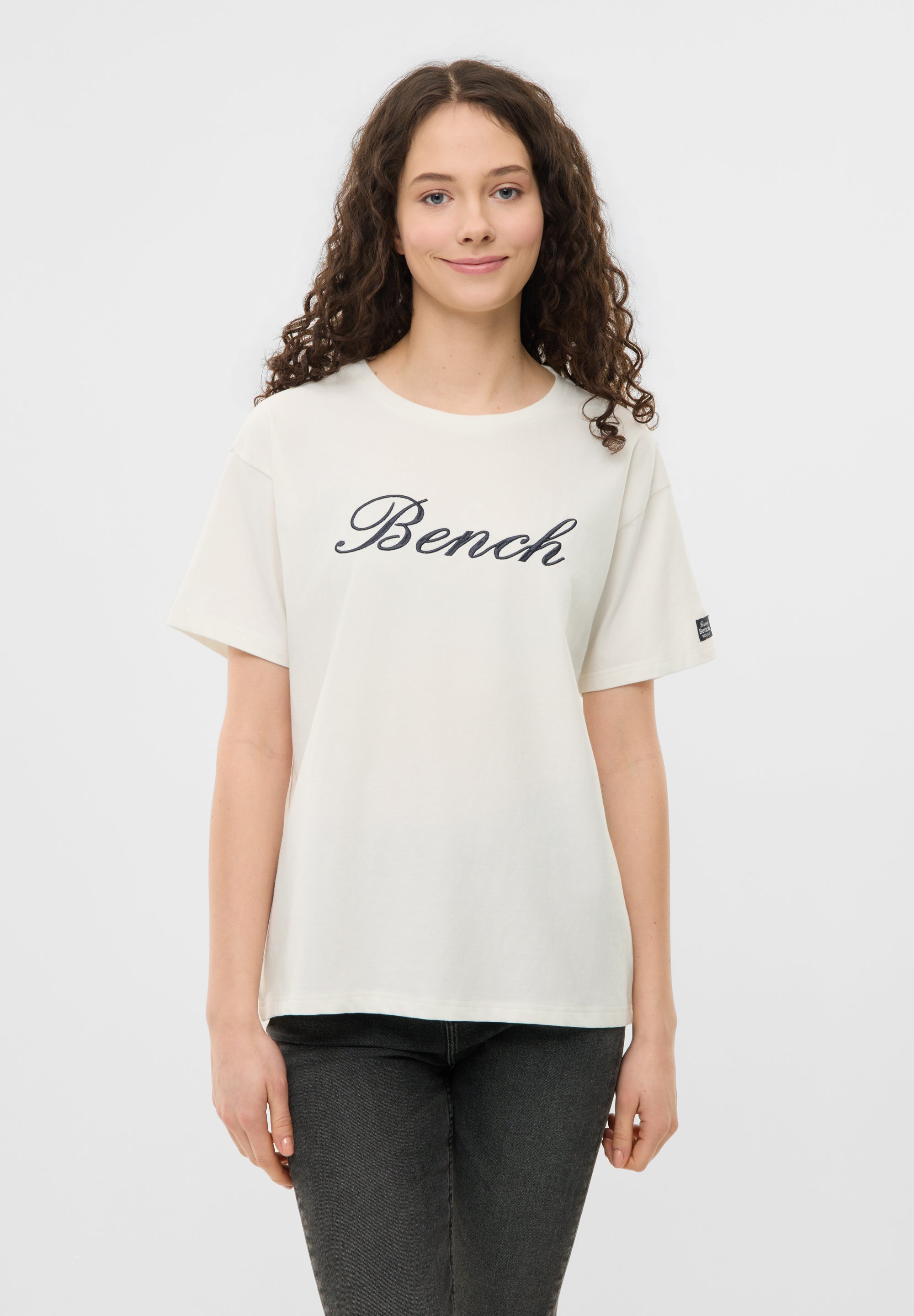 bench-valencia-t-shirt-damen-snow-white-oversized-baumwolle image 2