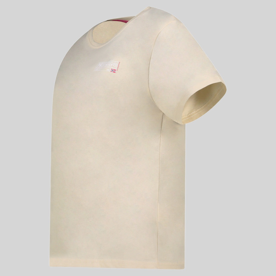 geographical-norway-jilva-damen-t-shirt-beige-baumwolle-print image 4
