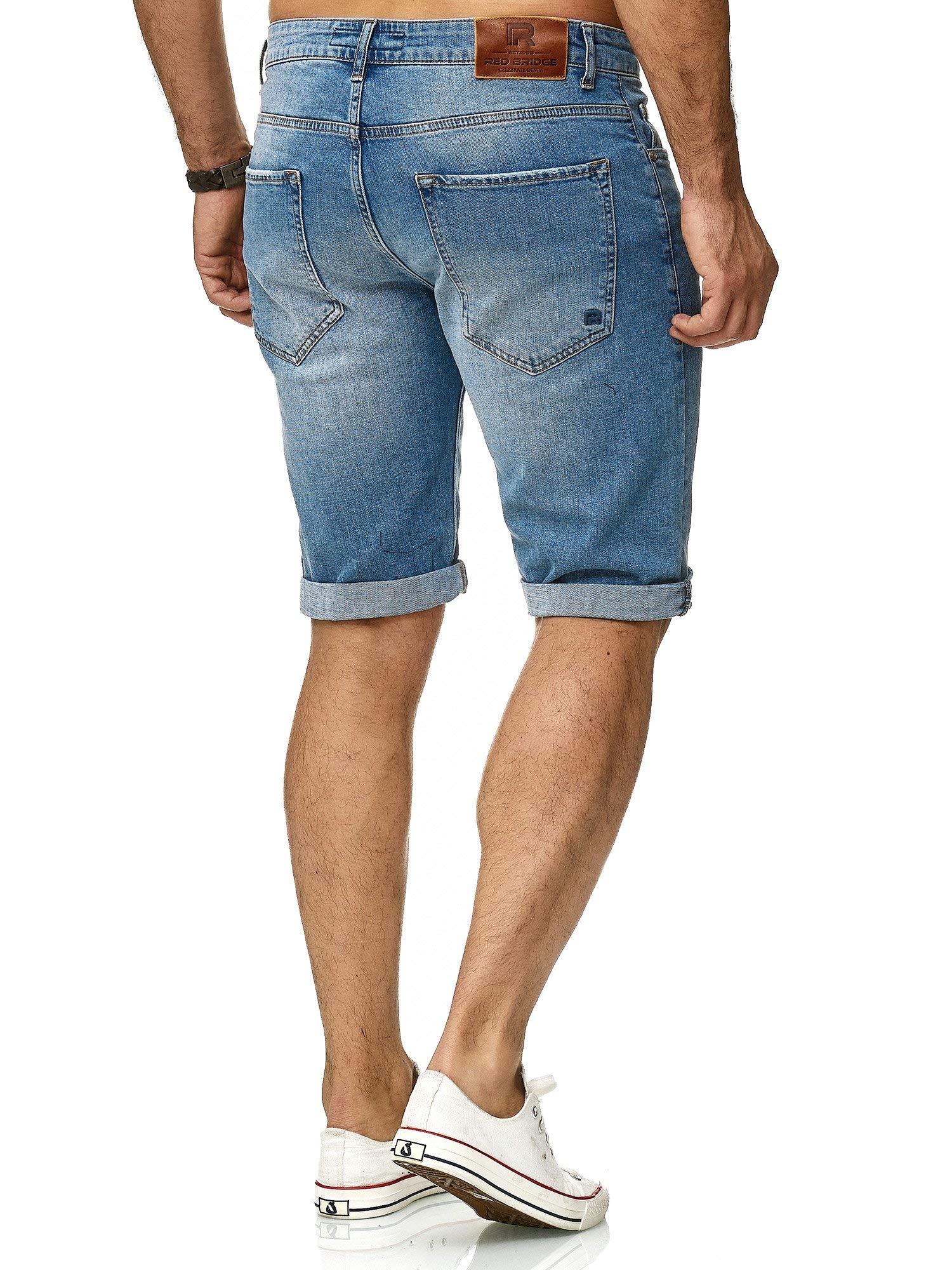 redbridge-shorts-jeansshorts-blau-w29-destroyed image 6