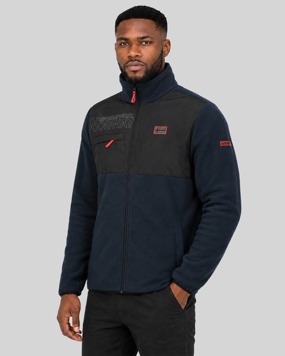 geographical-norway-trasir-herren-fleecejacke-mit-stehkragen-polaire image 1