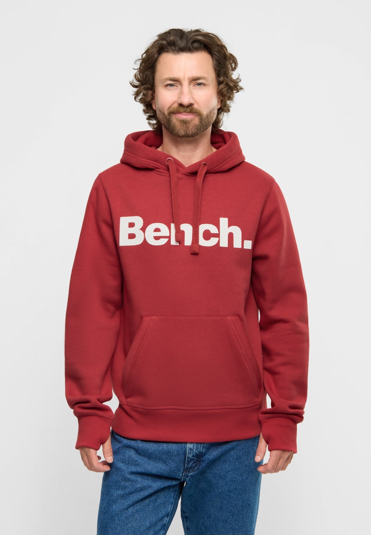 bench-skinner-spots-hoodie-herren-black-slim-fit image 2