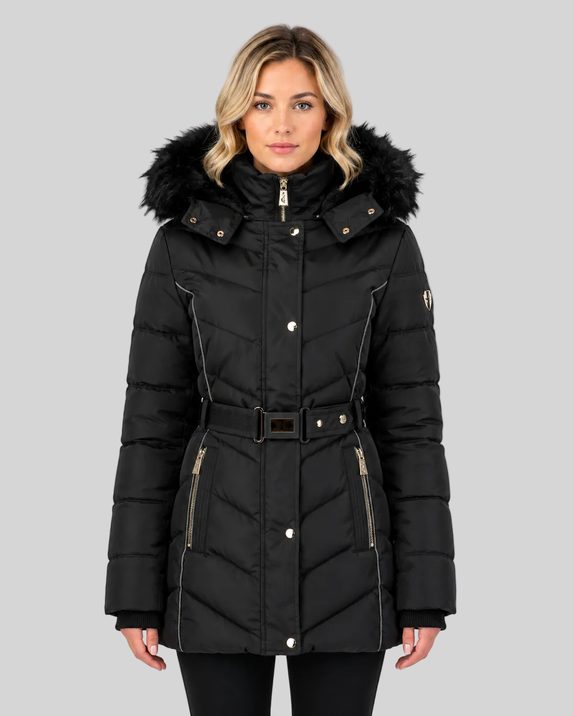 geographical-norway-becky-damen-parka-mit-abnehmbarer-fellkapuze image 1