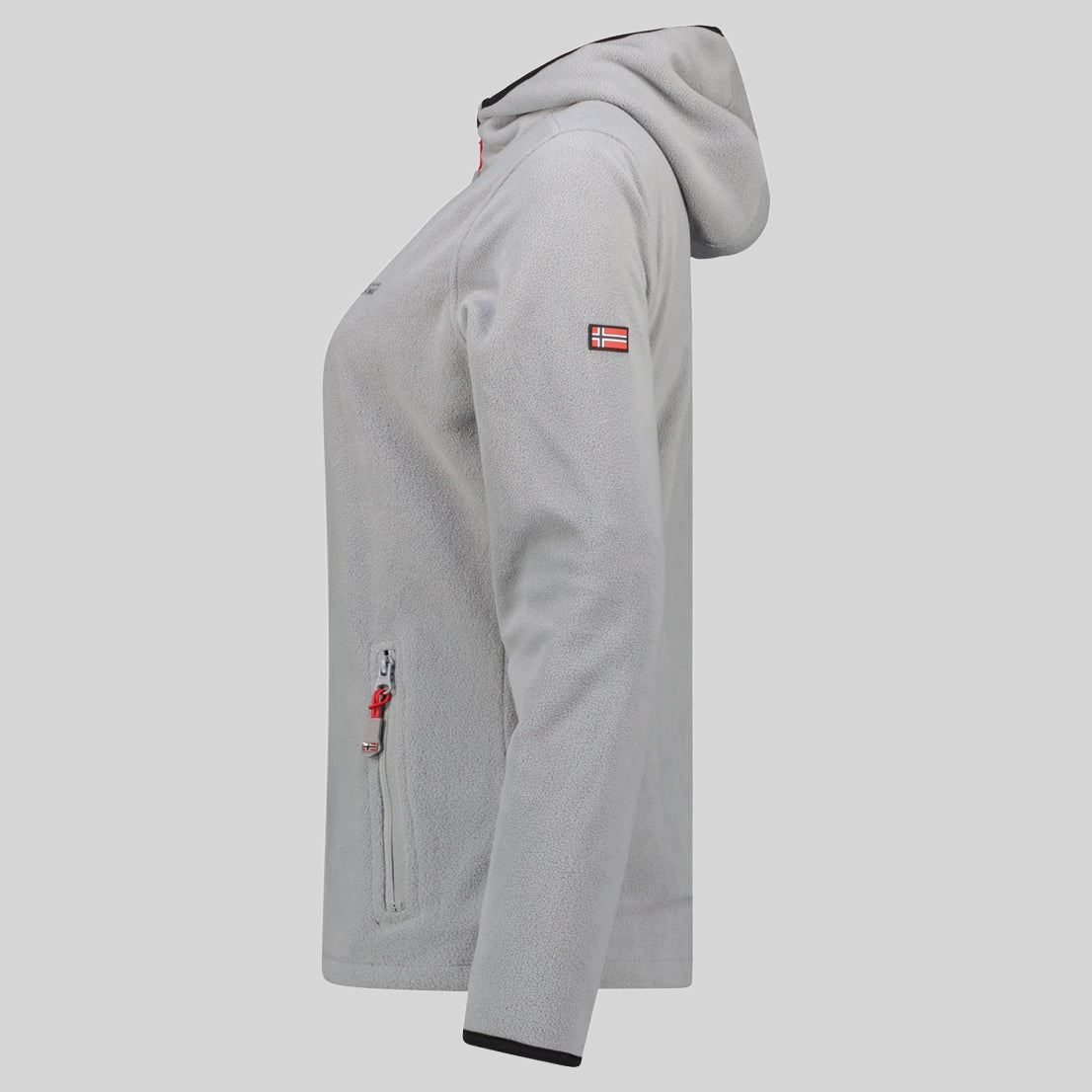 geographical-norway-unicia-damen-fleecejacke-schwarz-kapuze image 4
