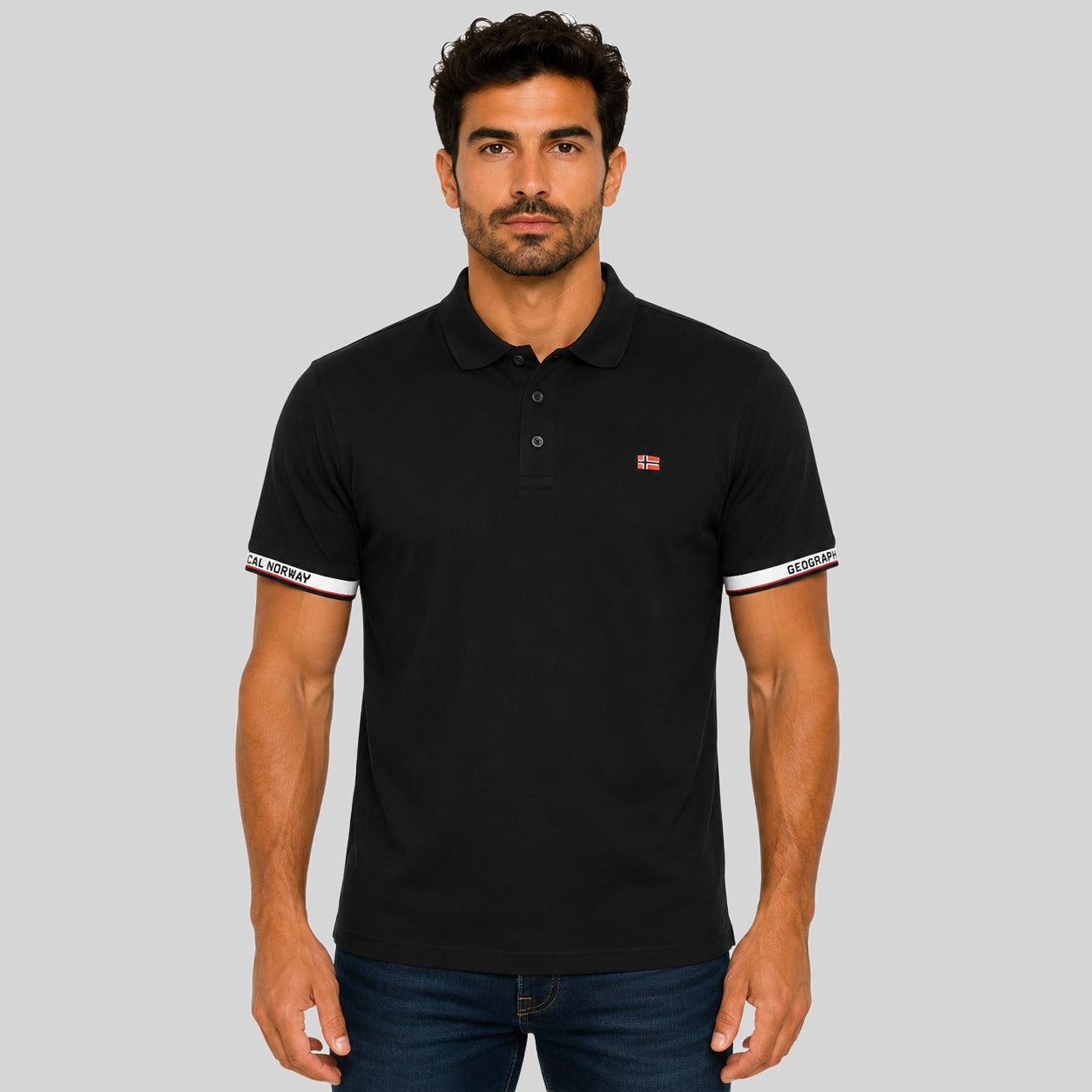 geographical-norway-koliar-polo-herren-schwarz-kurzarm image 1