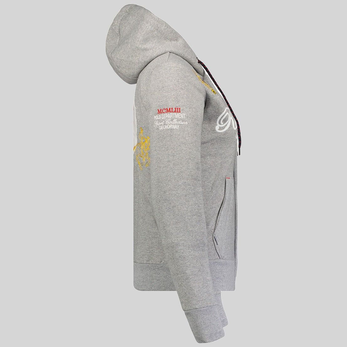 geographical-norway-fanille-damen-hoodie-grau-mit-kapuze image 5