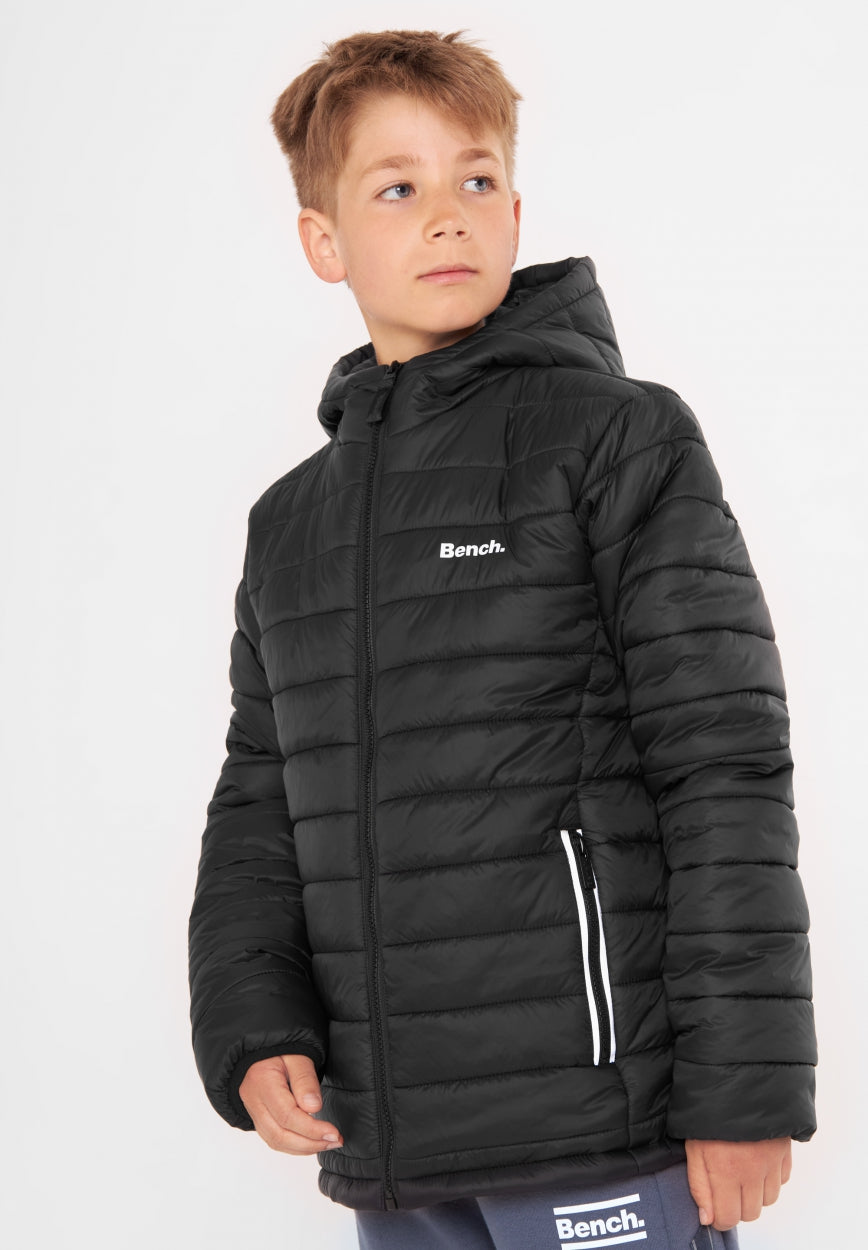 bench-soller-pufferjacke-jungen-schwarz-mit-kapuze image 2