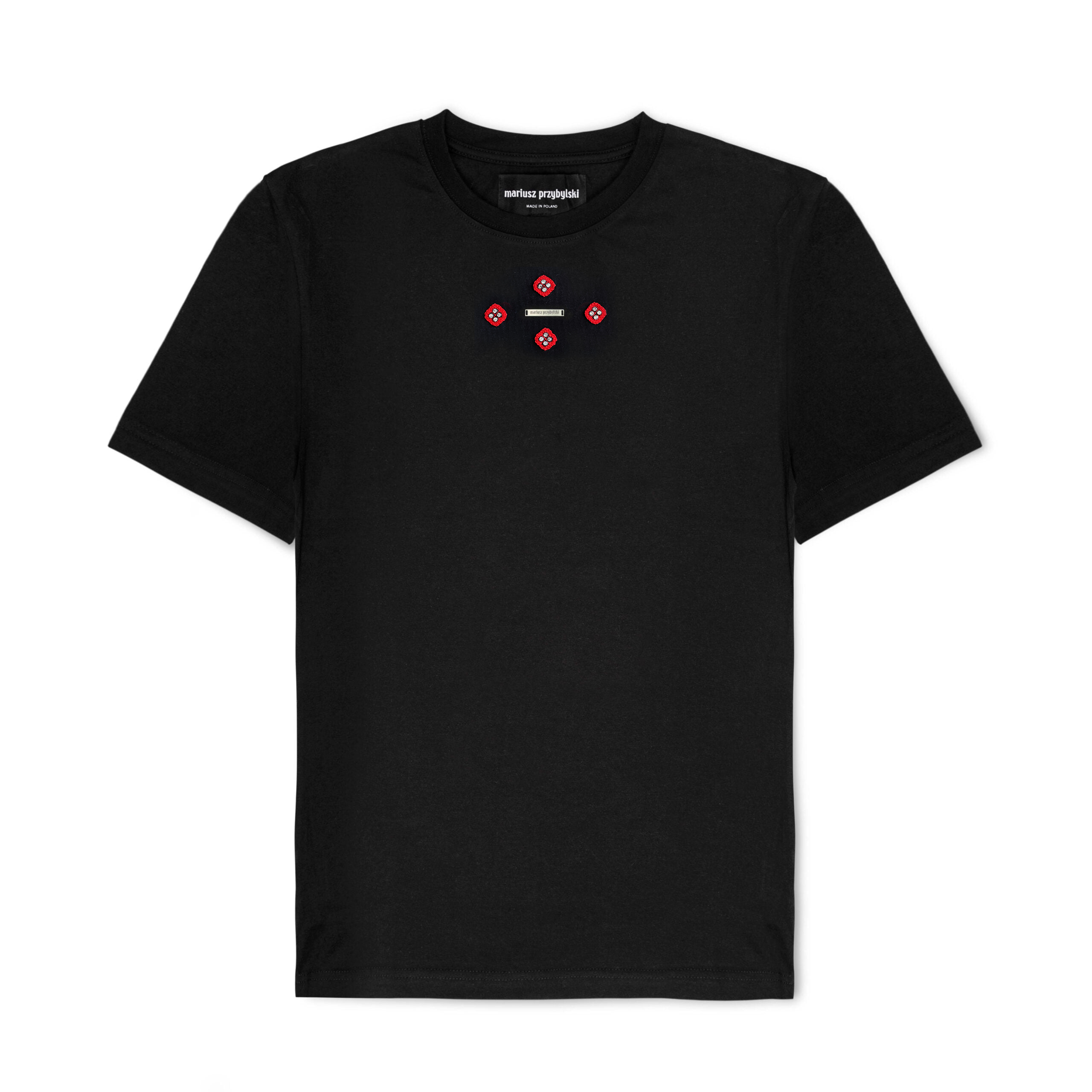 mariusz-przybylski-t-shirty-t-shirt-damen-schwarz-handmade image 1