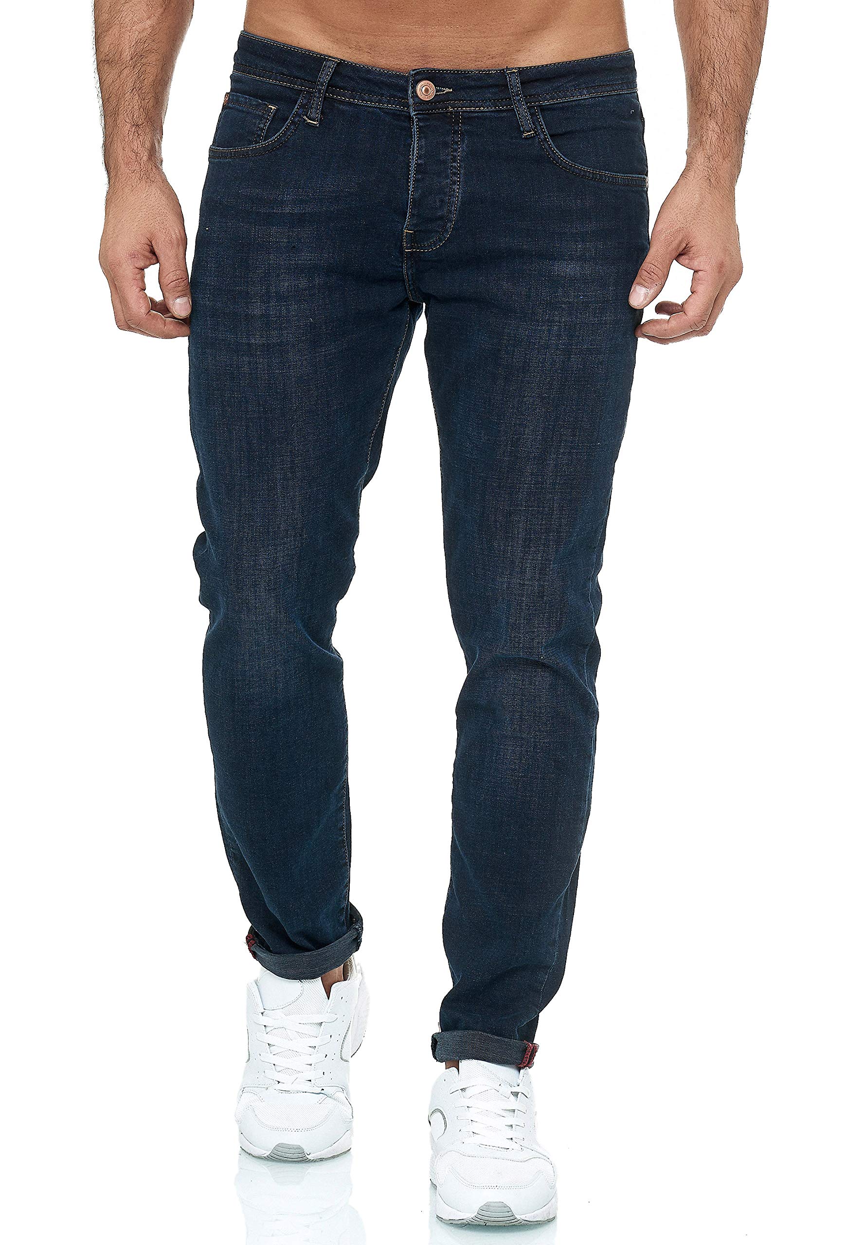 redbridge-jeans-regular-slim-fit-herren-denim-hose-schwarz-stretch image 1
