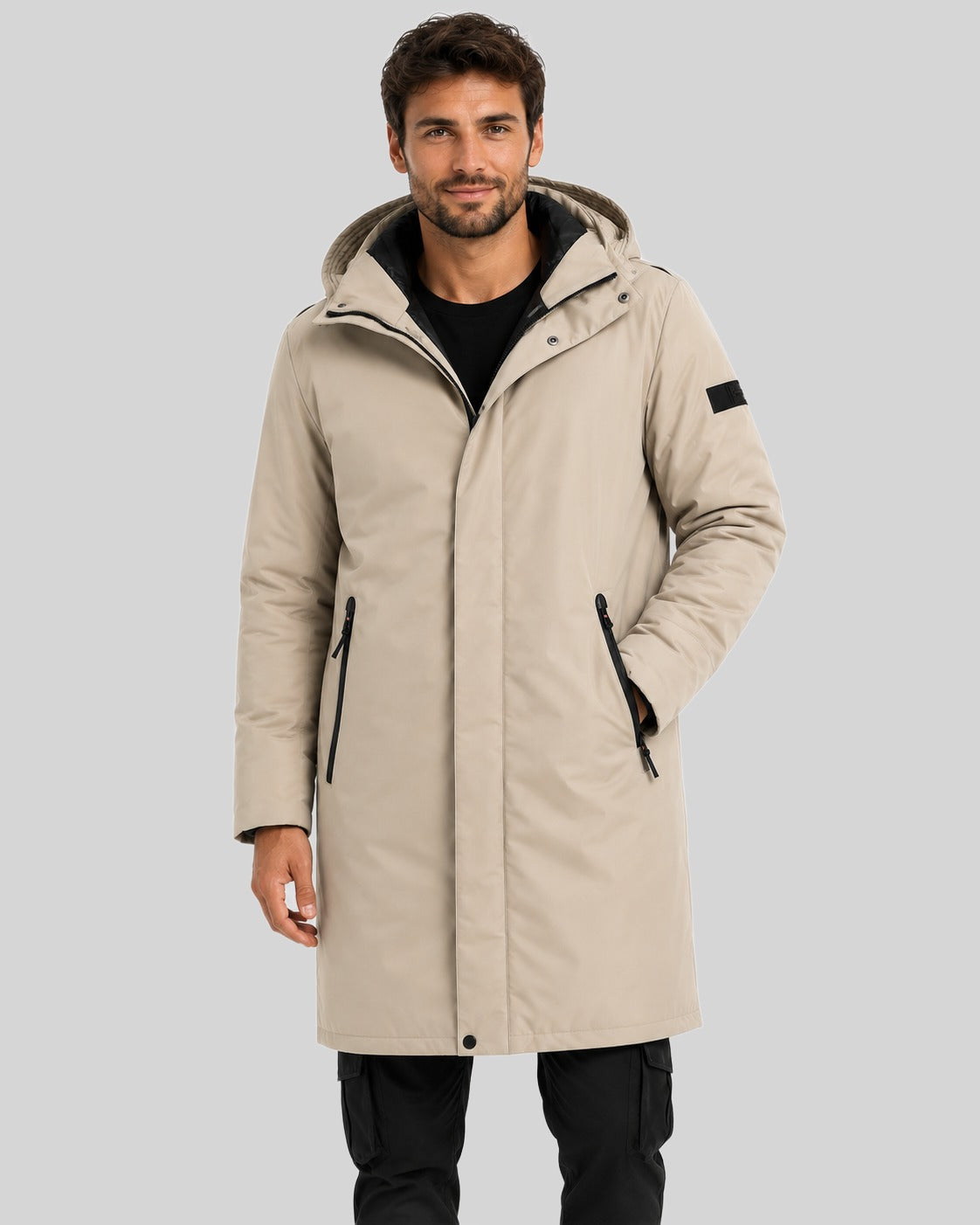 geographical-norway-bagage-herren-parka-beige-winter image 1