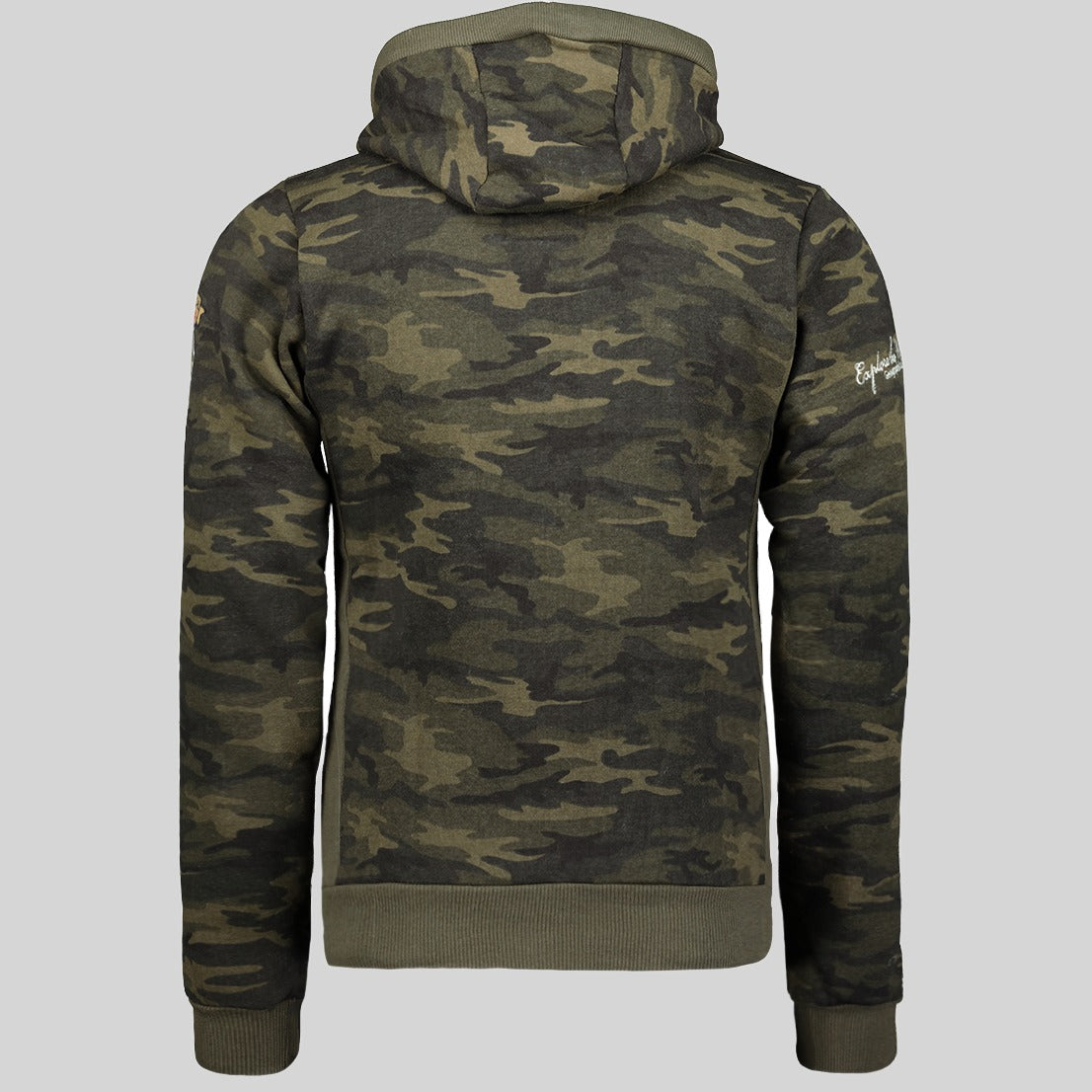 geographical-norway-gymclass-herren-hoodie-camo-kaki-zip image 8