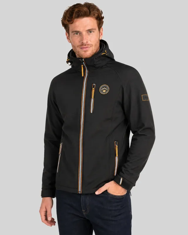 geographical-norway-tabim-softshelljacke-herren-schwarz-kapuze image 1