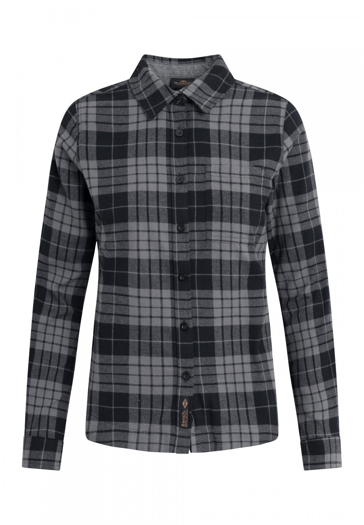 bench-carlowly-flanellbluse-damen-black-baumwolle image 1