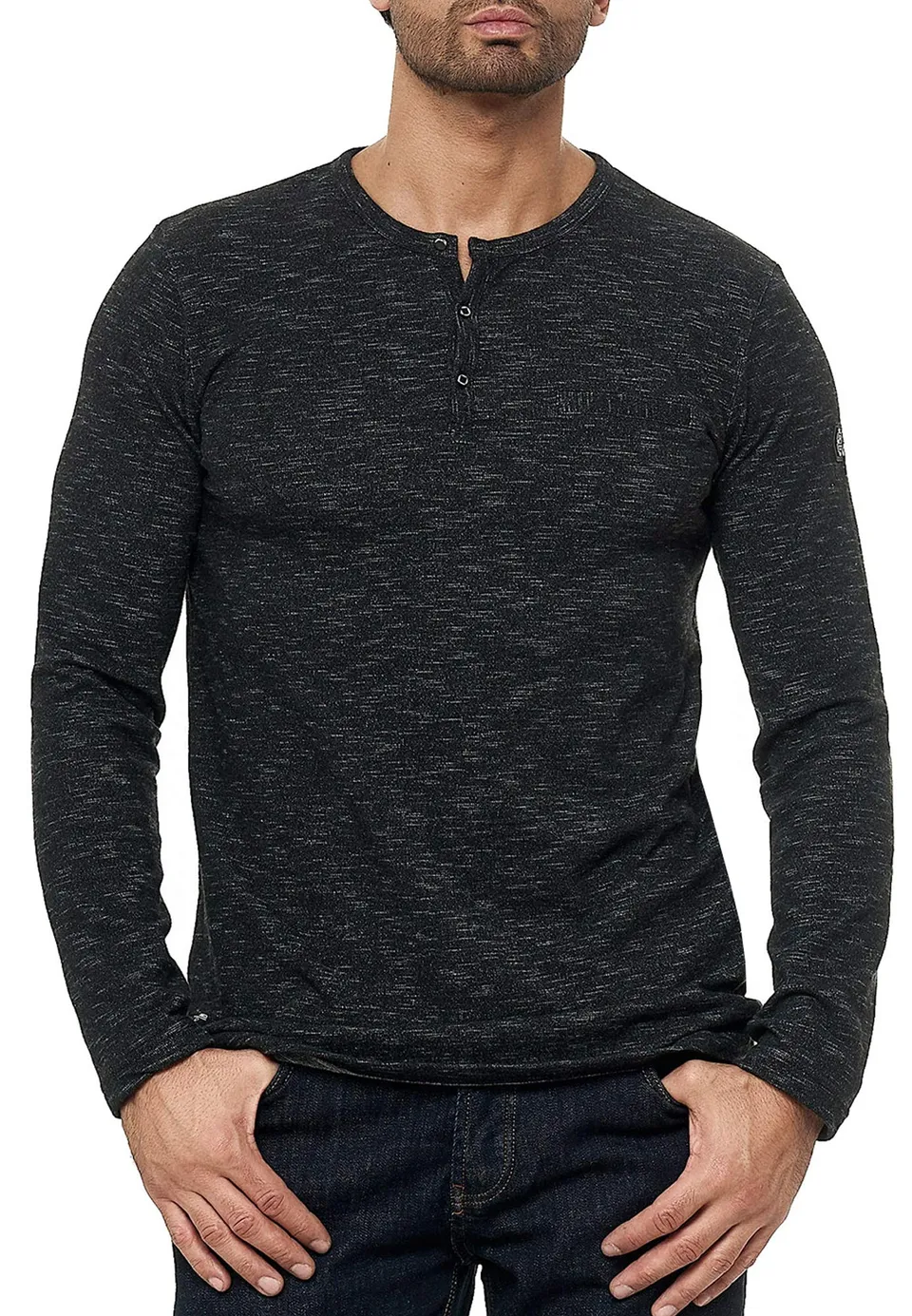redbridge-longsleeves-sweatshirt-melange-gr-l-brusttasche image 1
