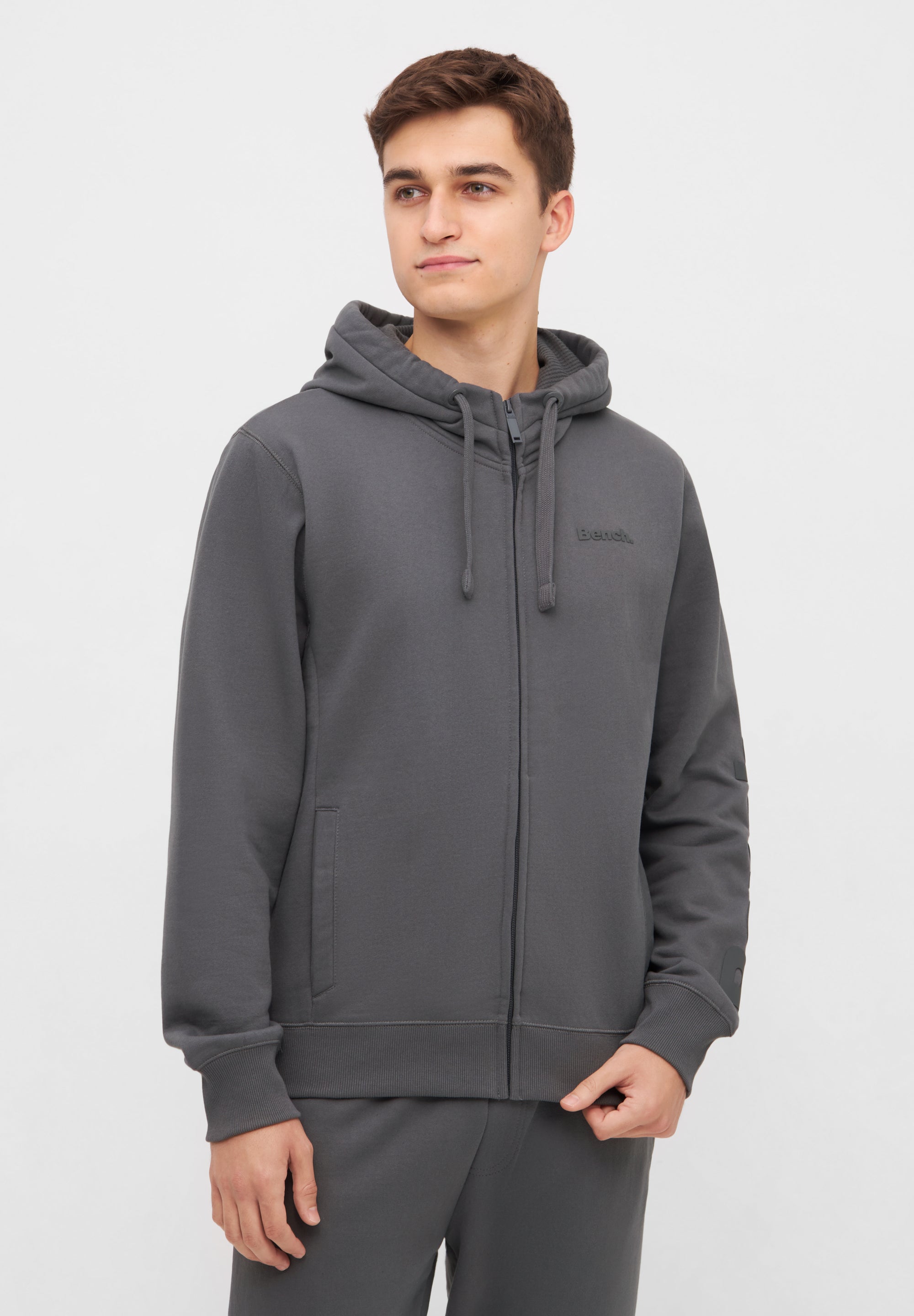 bench-braxton-herren-zip-hoodie-black-sweatjacke-kapuze image 2