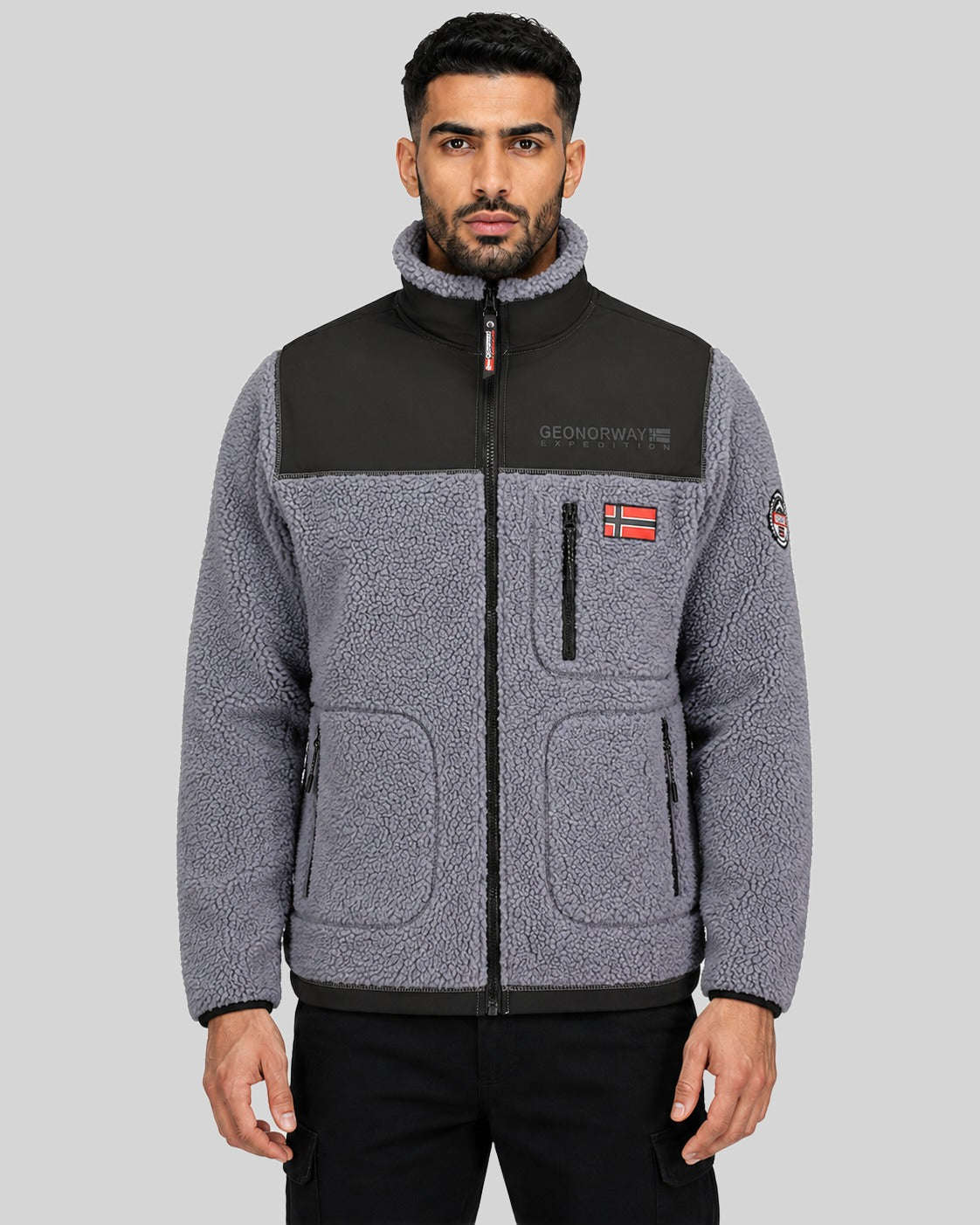 geographical-norway-tuvalu-fleecejacke-herren-wei-taschen image 5