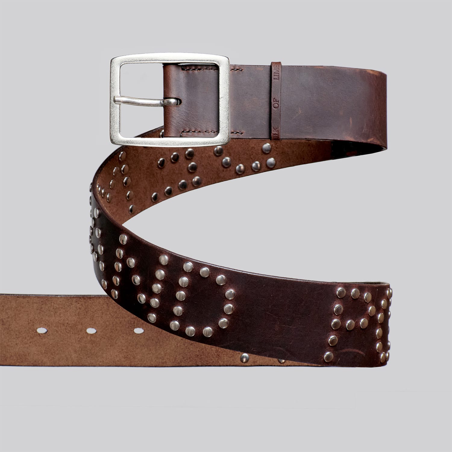 milk-of-lime-poetry-belt-g-rtel-braun-made-to-order image 1