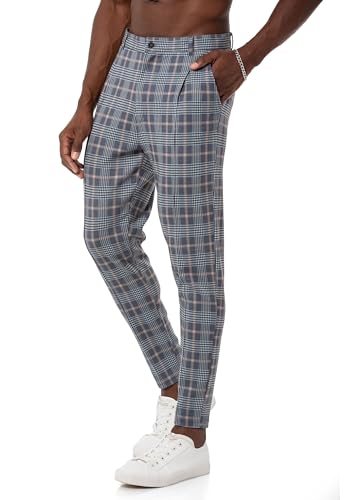 redbridge-hosen-chino-kariert-herren-jogg-pants-gummibund-casual image 7