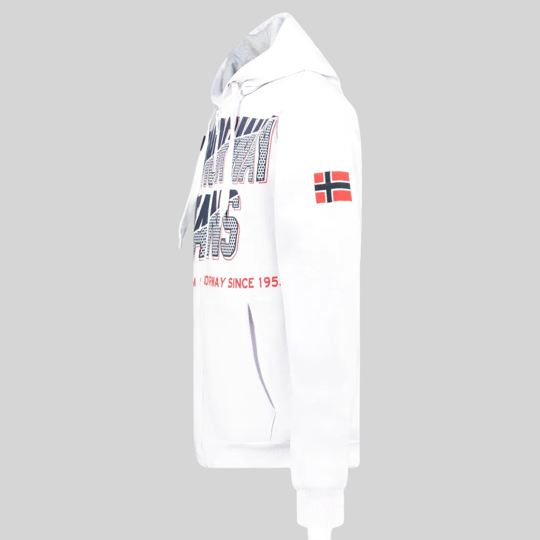 geographical-norway-gasper-herren-zip-hoodie-schwarz-baumwolle image 4