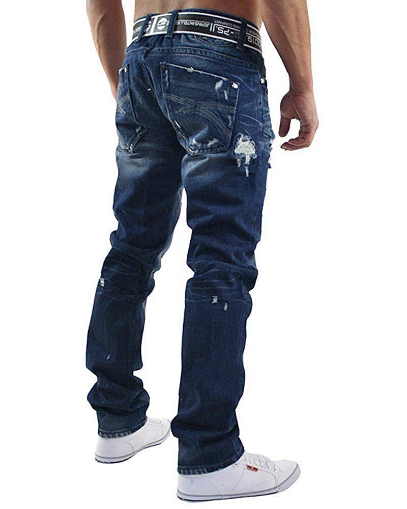 redbridge-rb-157-jeans-herren-regular-fit-used-look-mit-rissen-blau image 2