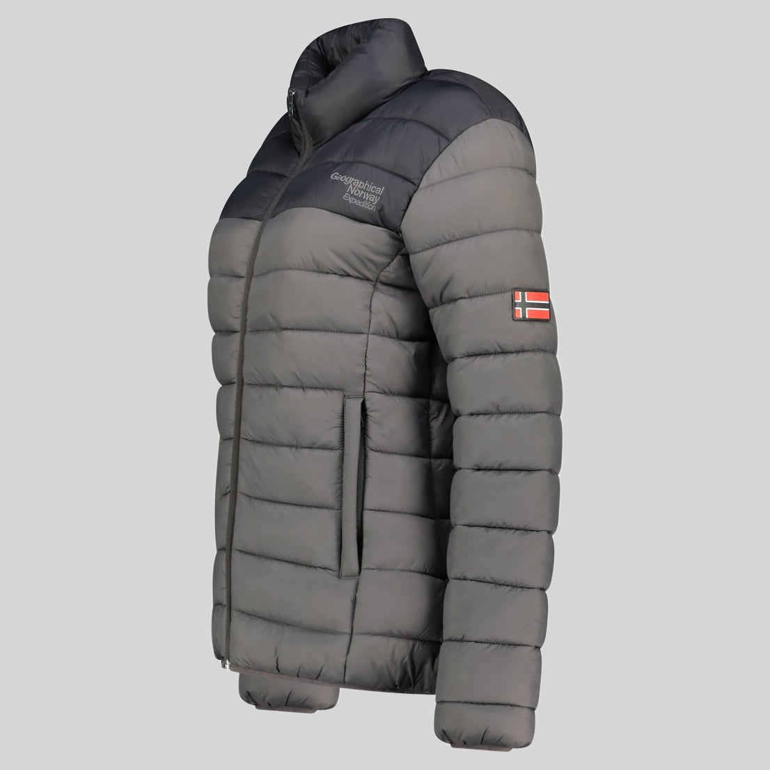 geographical-norway-atikoclerc-damen-steppjacke-in-grau image 4