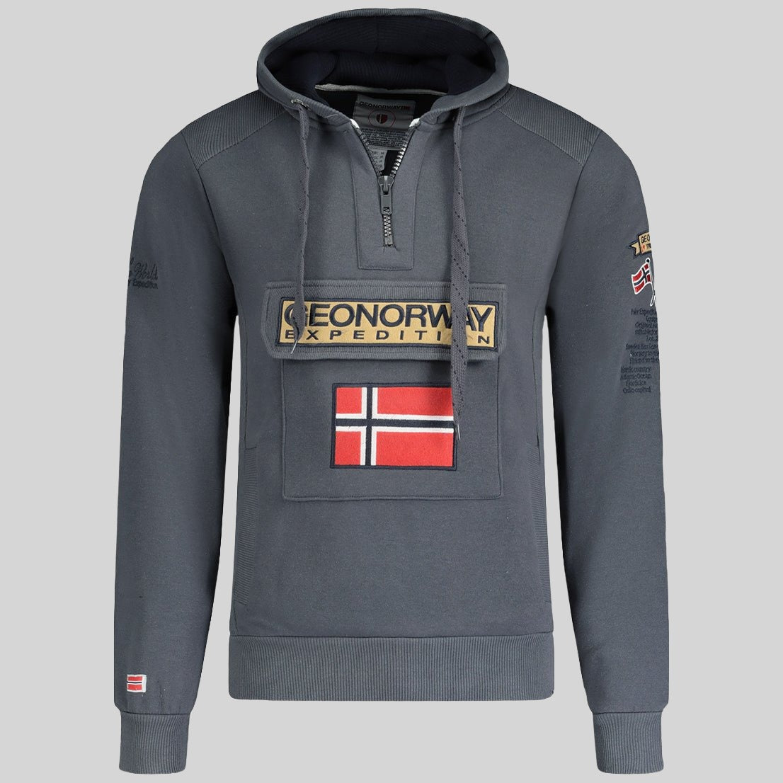 geographical-norway-gymclass-herren-hoodie-kapuze-schwarz image 3