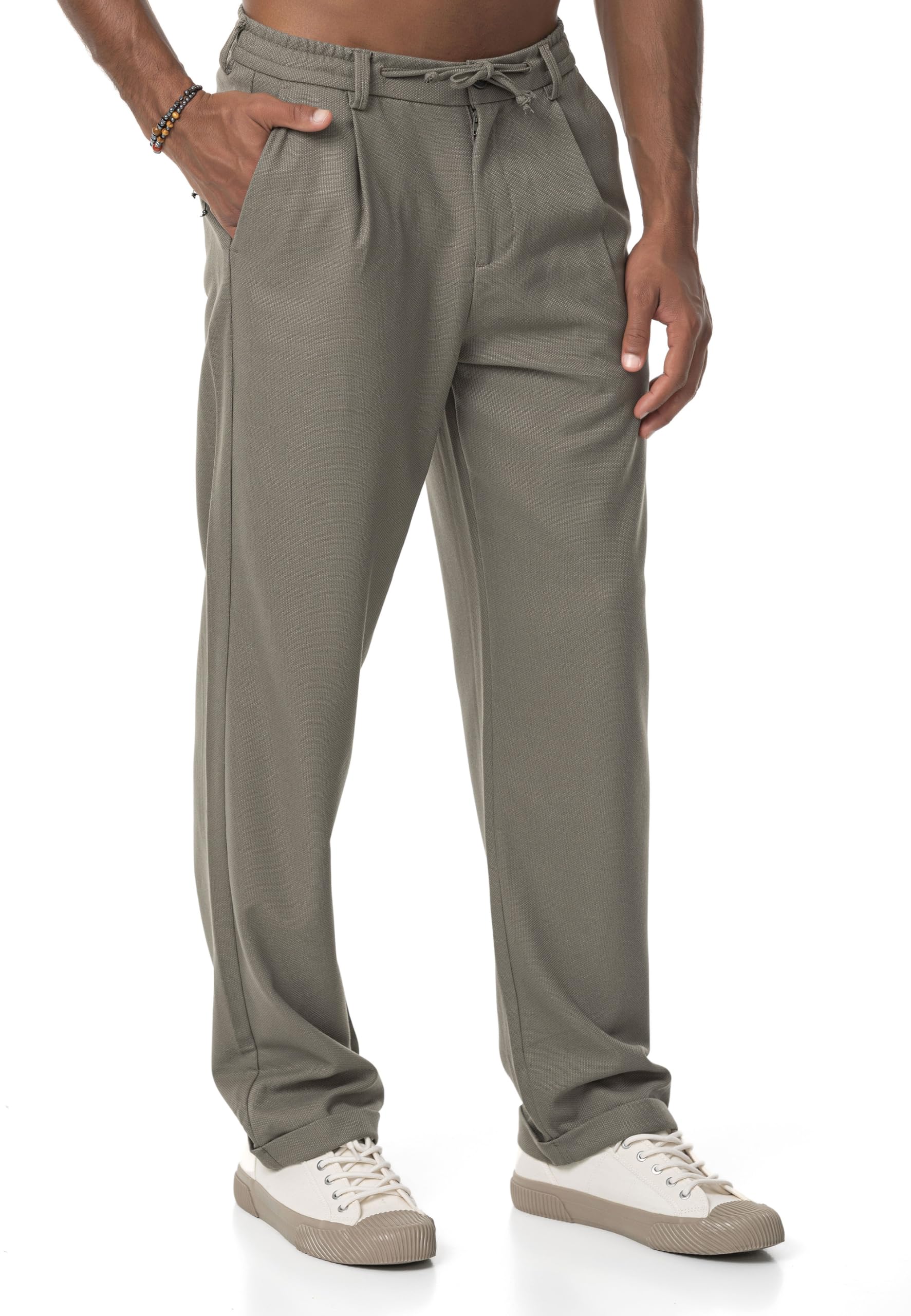 redbridge-hosen-stoffhose-kordelzug-m4328-schwarz image 3