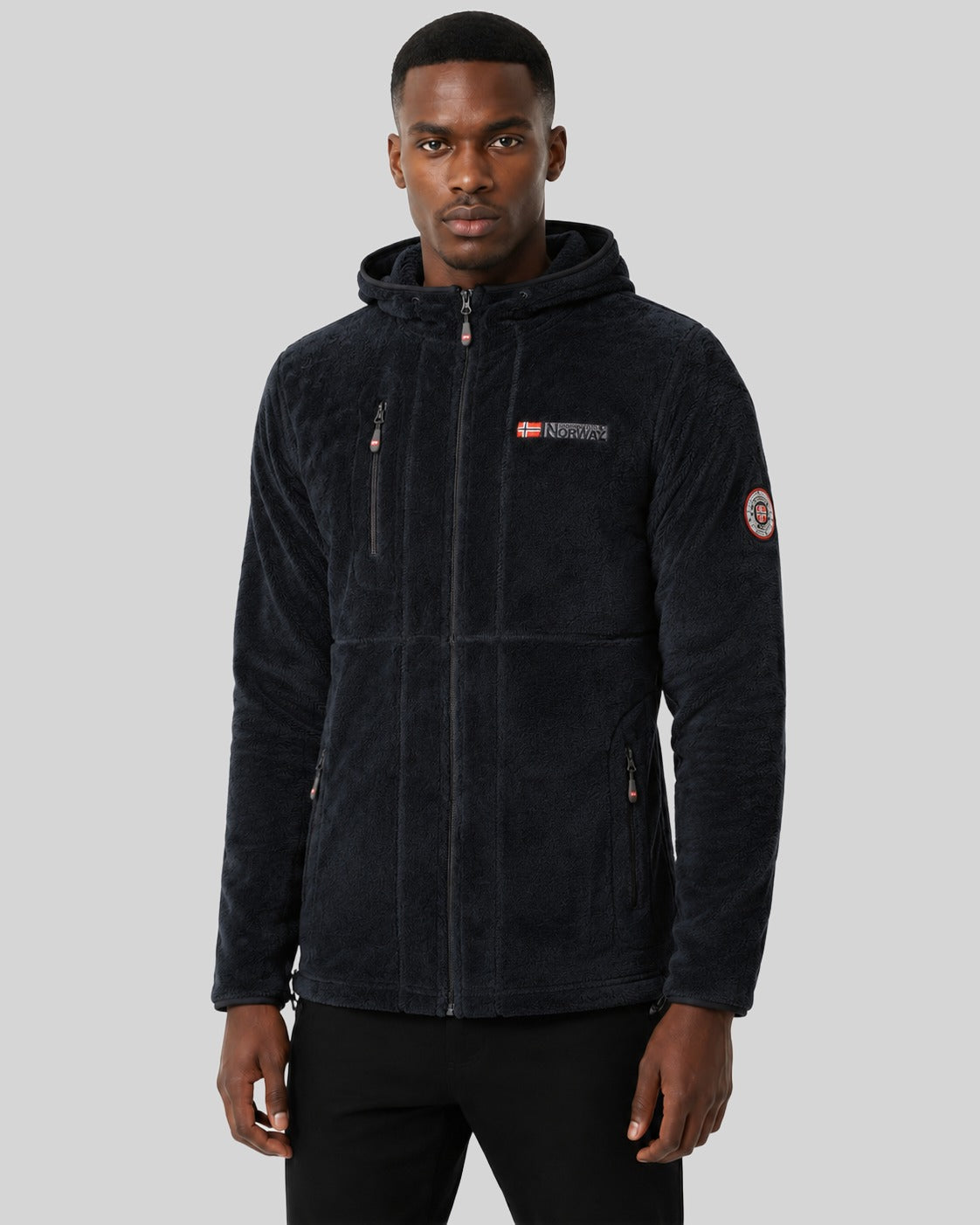 geographical-norway-upload-fleecejacke-herren-taupe-zip image 5