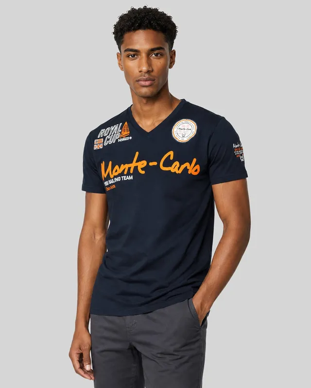geographical-norway-jocean-herren-t-shirt-marine-v-ausschnitt image 1