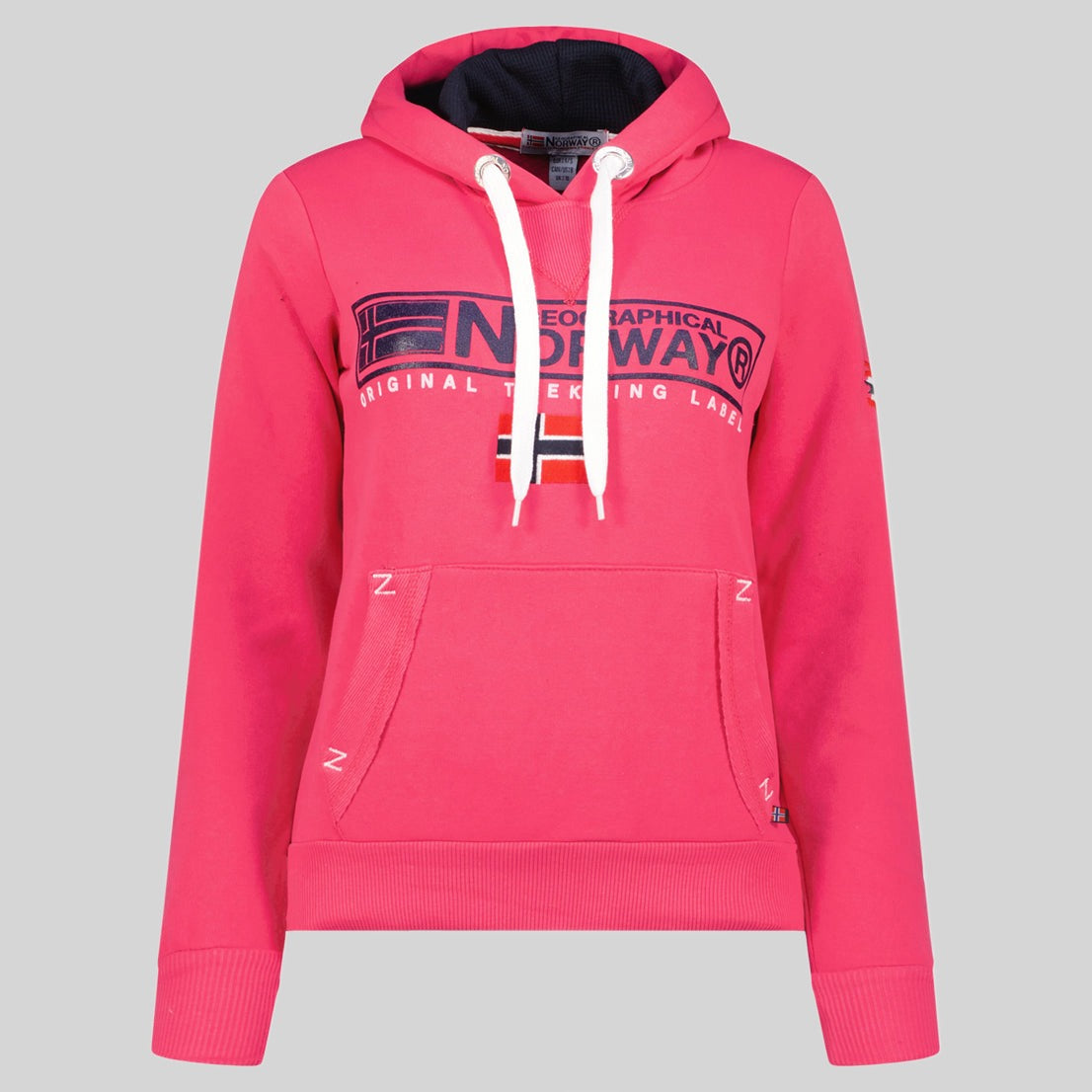geographical-norway-gasic-damen-hoodie-schwarz-k-ngurutasche image 8