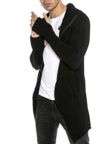 redbridge-asymetric-cut-strickjacke-herren-kapuze-gr-l image 8