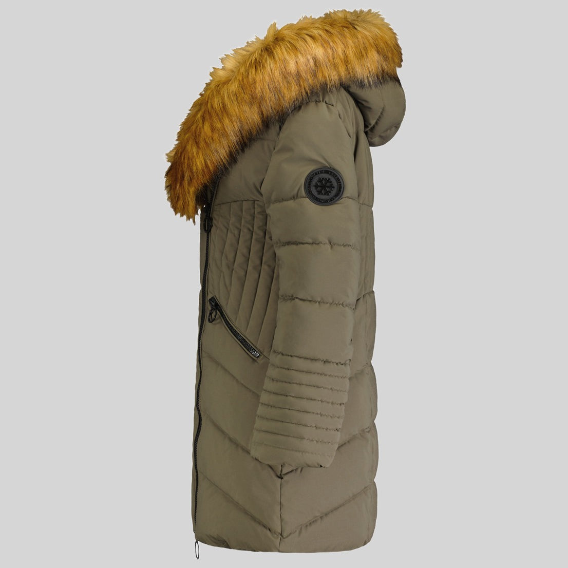 geographical-norway-chaya-damen-steppjacke-khaki-winter image 4