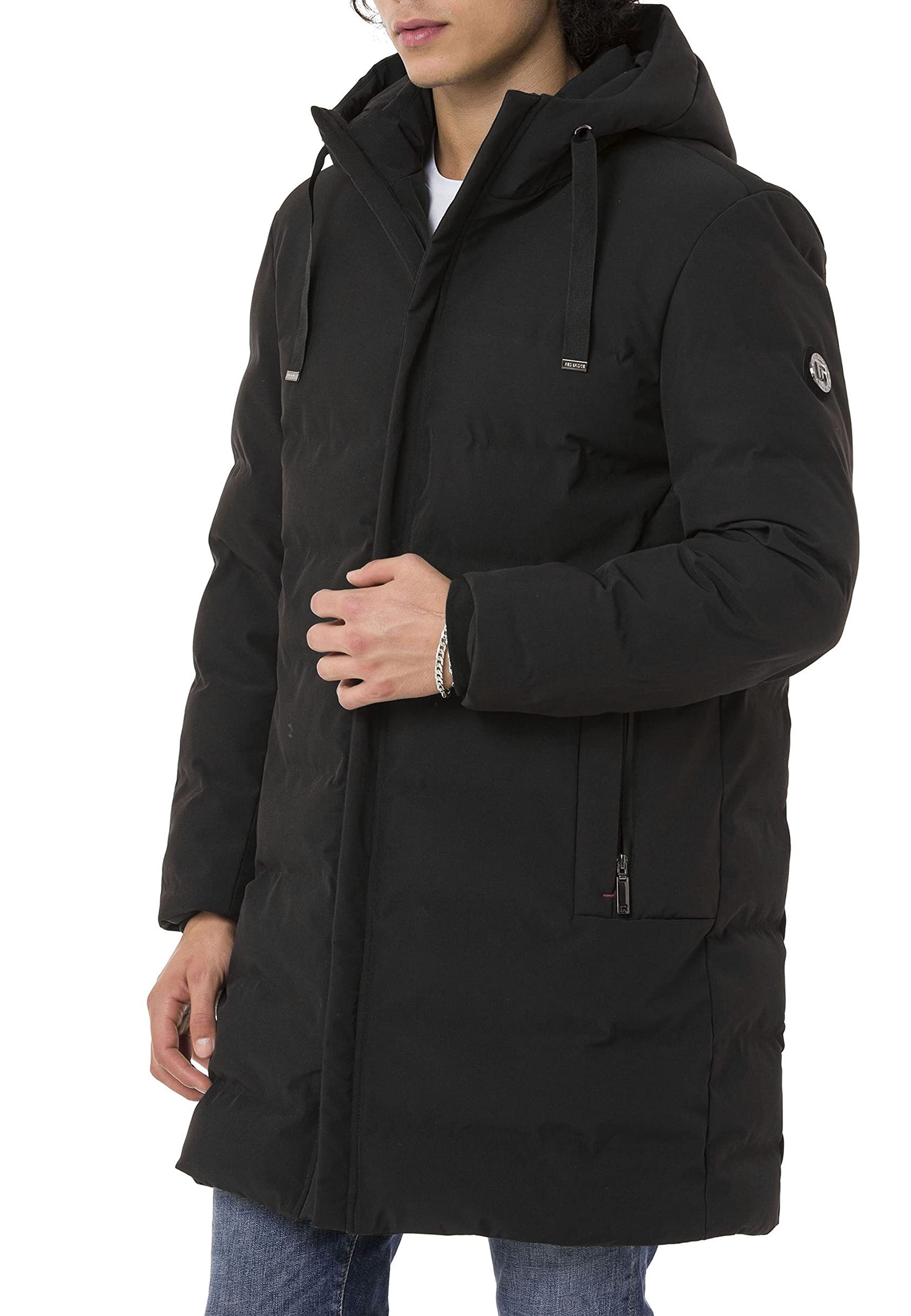 redbridge-steppmantel-pufferparka-herren-schwarz-winter image 4