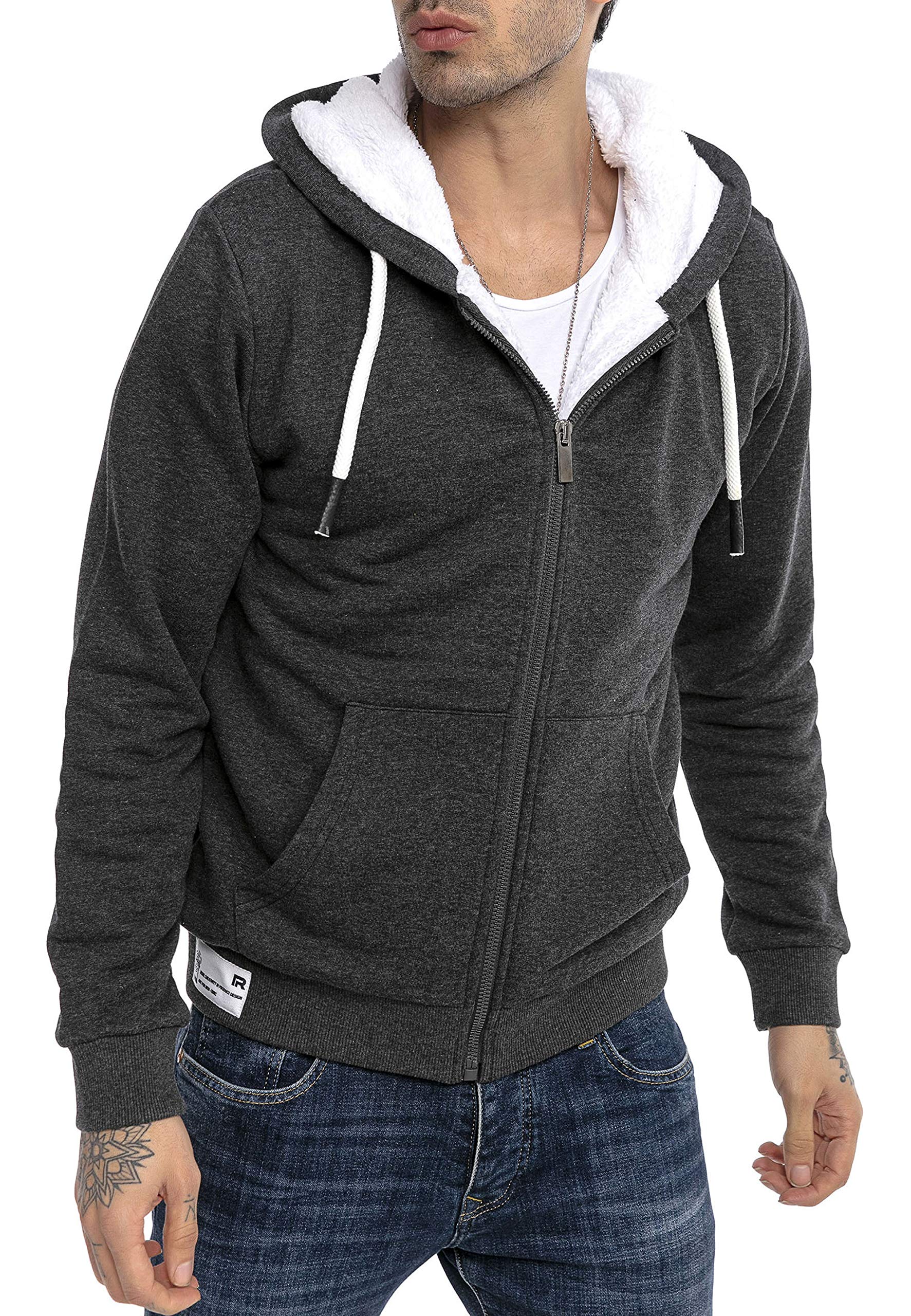 redbridge-teddyfell-sweatjacke-hoodie-herren-gef-ttert image 2