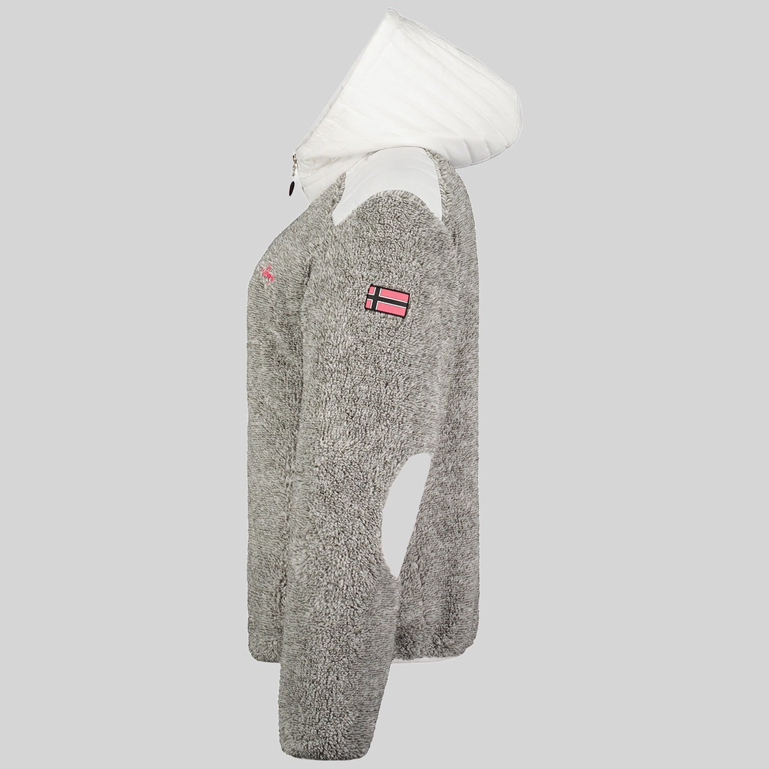 geographical-norway-theylor-fleecejacke-damen-marine-kapuze image 4