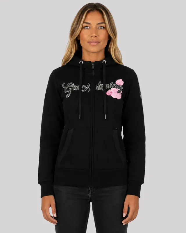 geographical-norway-gelphine-damen-sweatjacke-schwarz image 1