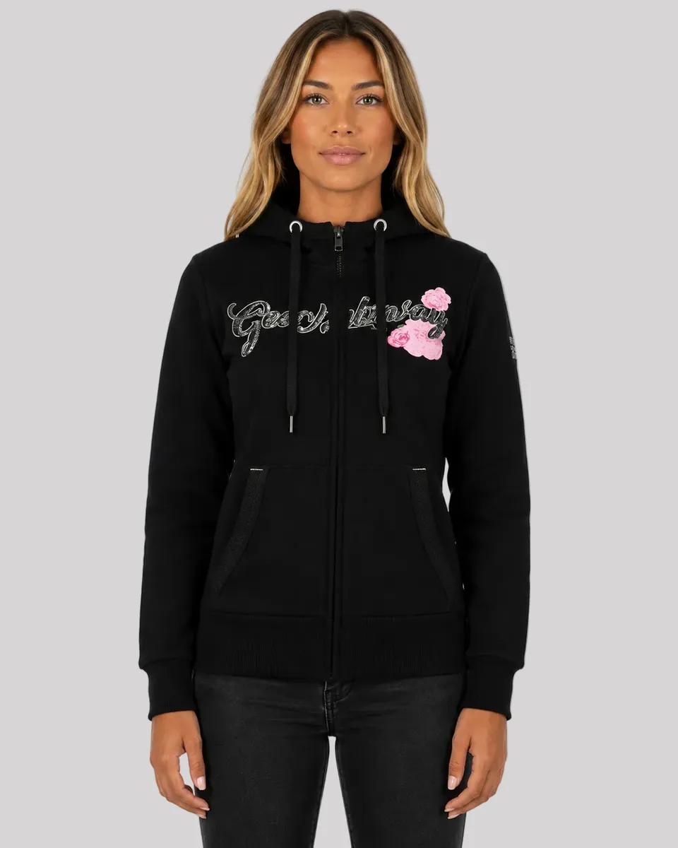 geographical-norway-gelphine-damen-sweatjacke-schwarz image 1