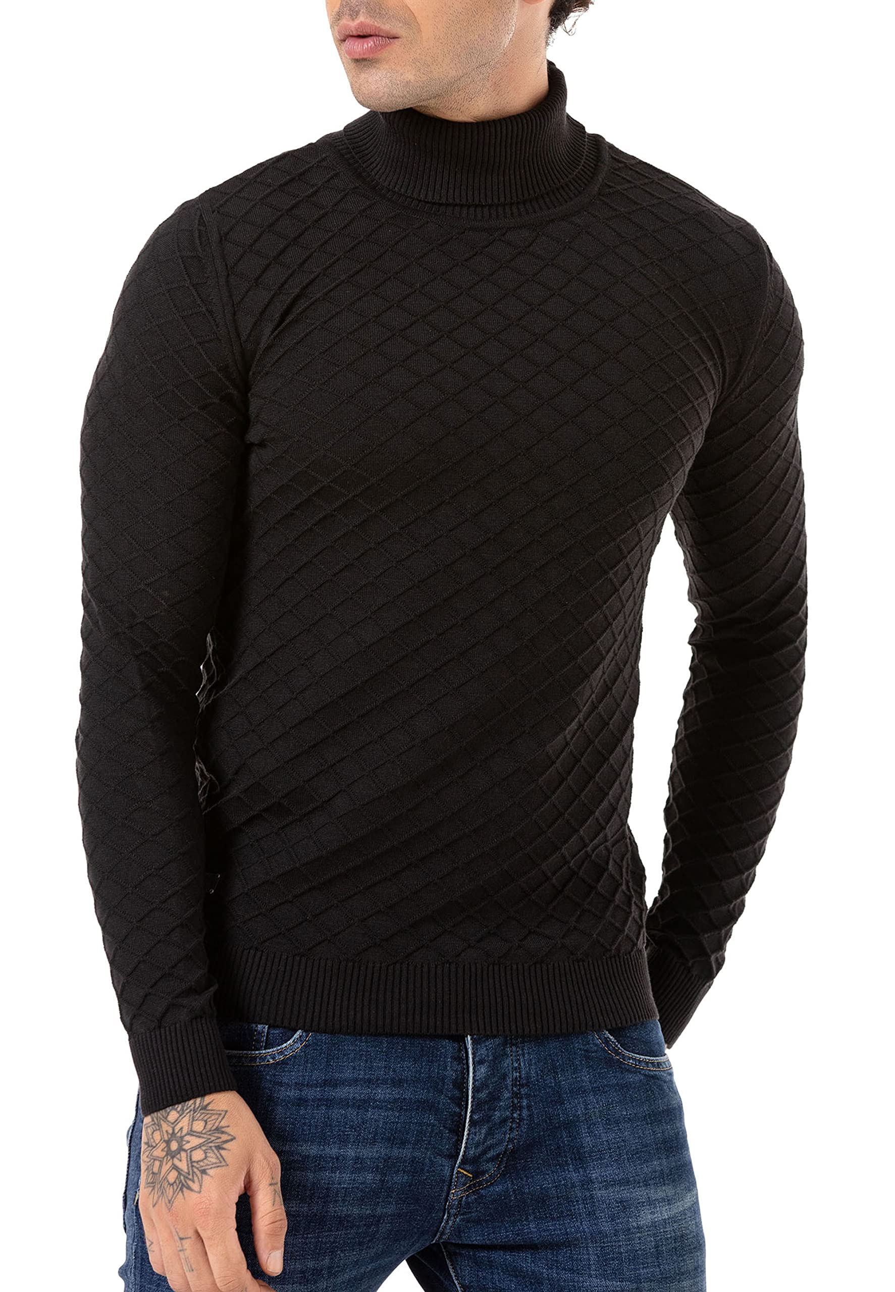 redbridge-rollkragenpullover-herren-strick-braun-gr-l image 2