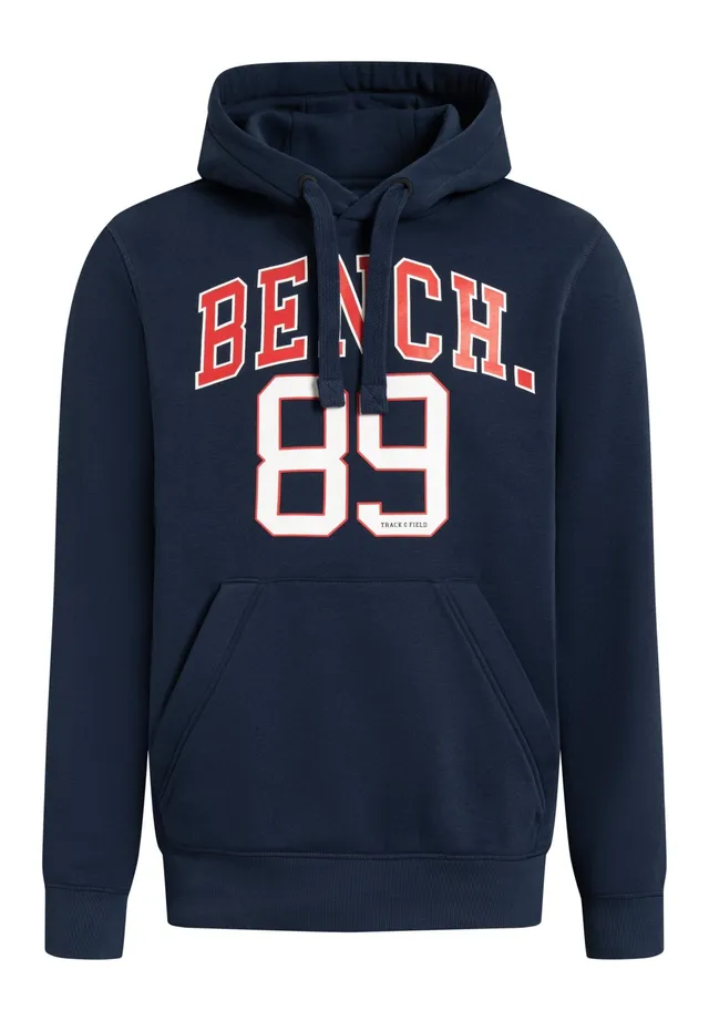 bench-hulner-hoodie-herren-navy-frontprint-baumwolle image 1